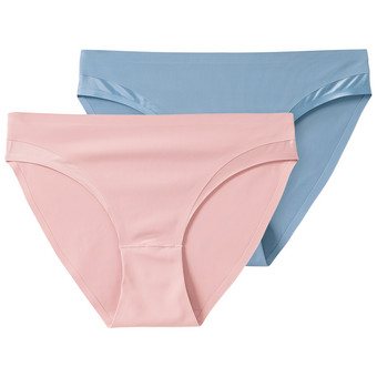 2 Damen Seamless-Slips mit Glanz-Detail