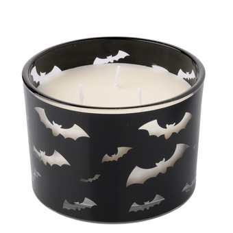 3-Docht Kerze im Halloween-Glas