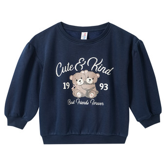 Mädchen Sweatshirt mit Bären-Print