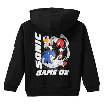  Sonic Hoodie mit Rücken-Print