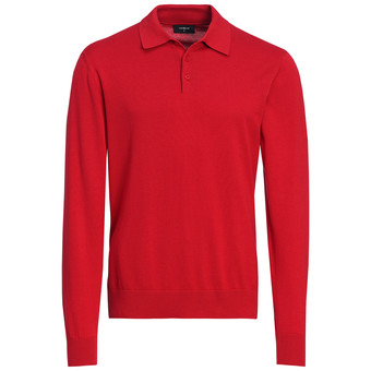 Herren Strickpoloshirt im Basic-Look