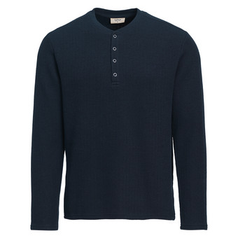 Herren Langarmshirt mit Struktur