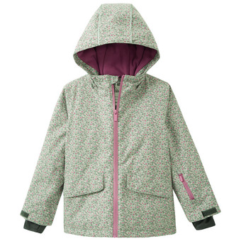 Mädchen Schneejacke mit Blümchen allover