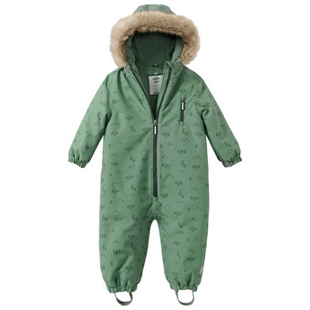 Baby Schneeoverall mit Fellimitat