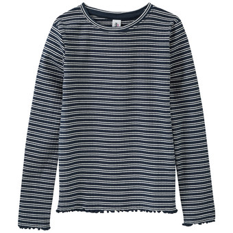 Mädchen Langarmshirt im Streifen-Look