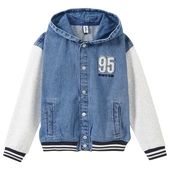 Jungen Jeansjacke mit Kapuze