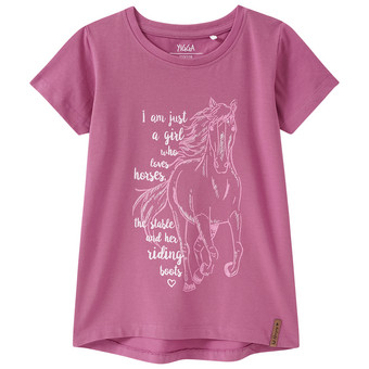 Mädchen T-Shirt mit Pferd-Motiv