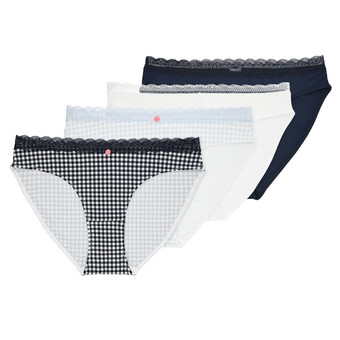 4 Damen Slips in verschiedenen Dessins
