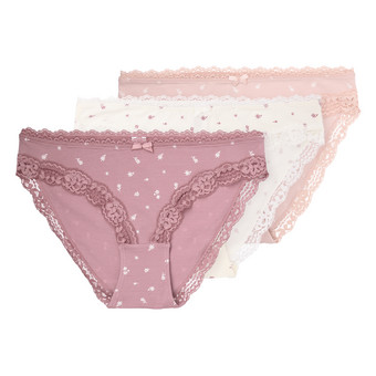 3 Damen Slips mit Spitze