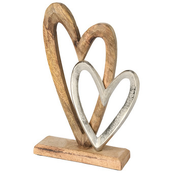 Dekoaufsteller in Herz-Form