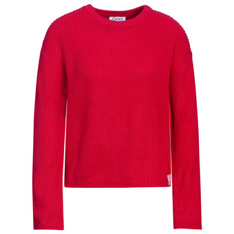 Damen Strickpullover unifarben