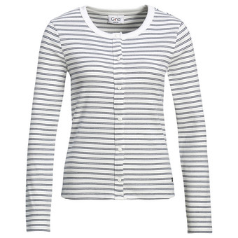 Damen Langarmshirt mit Knopfleiste