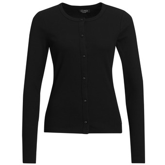 Damen Langarmshirt mit Knopfleiste