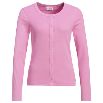 Damen Langarmshirt mit Knopfleiste
