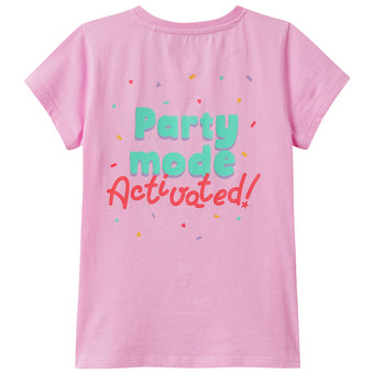 Mädchen T-Shirt mit Rücken-Print