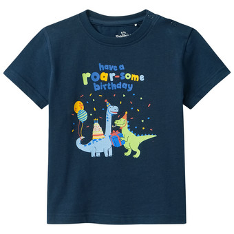 Baby T-Shirt mit Geburtstags-Motiv