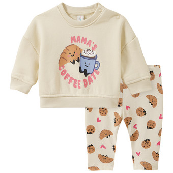 Newborn Set mit Frühstücks-Print