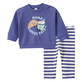 Newborn Set mit Frühstücks-Print