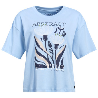 Damen T-Shirt mit Brust-Print