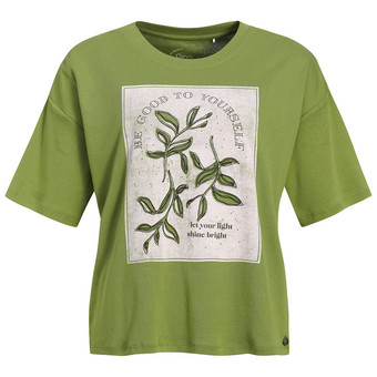 Damen T-Shirt mit Brust-Print