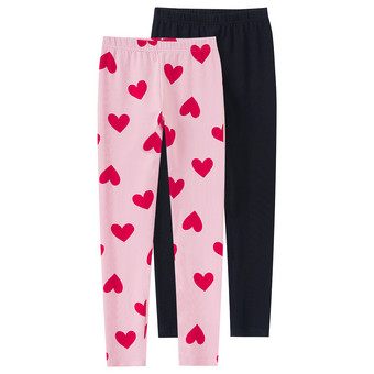 2 Mädchen Leggings im Set