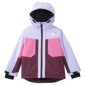 Sneeuwjas voor meisjes met colour blocking
