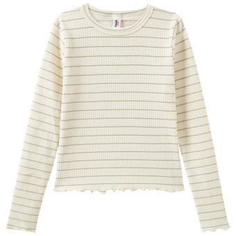Mädchen Langarmshirt mit Struktur