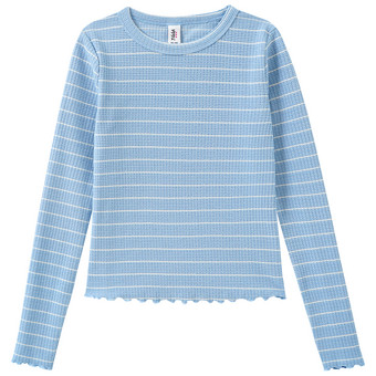 Mädchen Langarmshirt mit Struktur