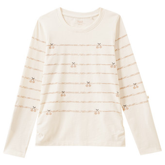 Mädchen Langarmshirt mit Streifen
