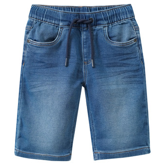 Jungen Jeansshorts mit Tunnelzug 
