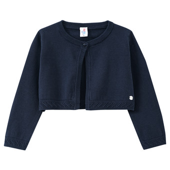 Mädchen Strickjacke in Unifarben