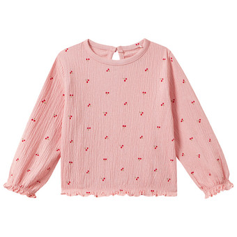 Baby Langarmshirt mit Krepp-Struktur