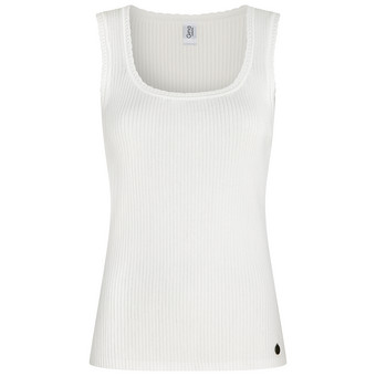 Damen Strick-Top in Ripp-Struktur