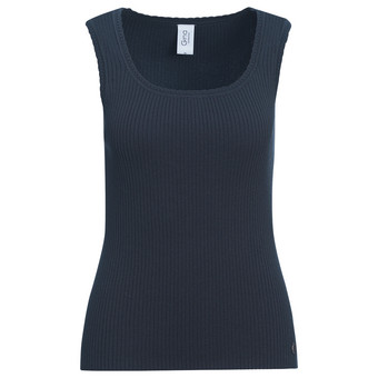 Damen Strick-Top in Ripp-Struktur