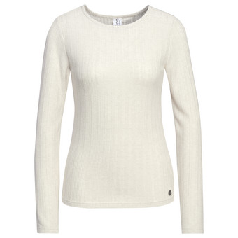 Damen Langarmshirt mit Strukturstreifen