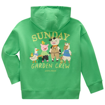 Jungen Sweatjacke mit Bauernhof-Print