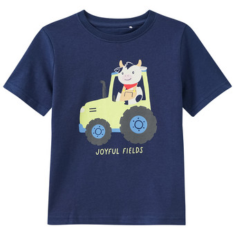 Jungen T-Shirt mit Traktor-Print
