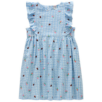 Mädchen Kleid mit Stickerei