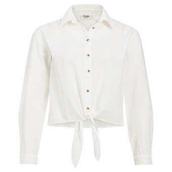 Damen Bluse mit Knotendetail