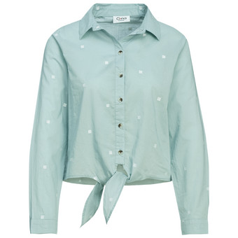 Damen Bluse mit Knotendetail