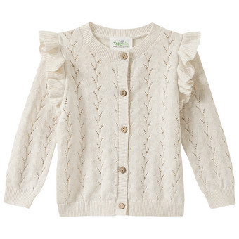 Baby Strickjacke mit Rüschen