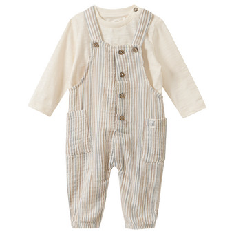 Newborn Set mit Latzhose und Langarmshirt
