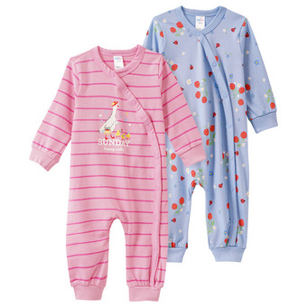 2 Baby Schlafanzüge aus Bio-Baumwolle