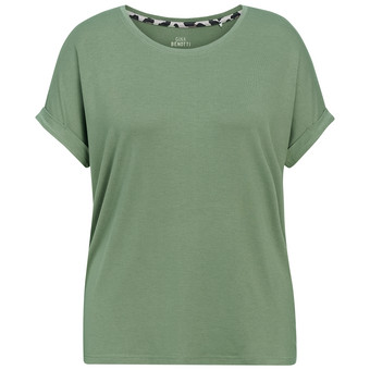 Damen T-Shirt mit fixierten Turn-ups