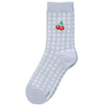 1 Paar Damen Socken mit Stickerei