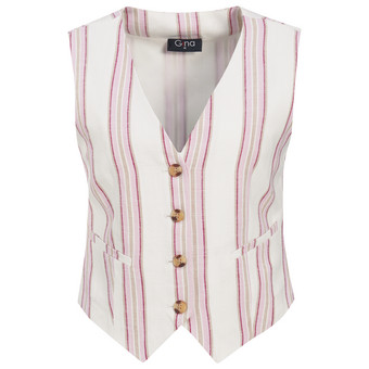 Damen Weste mit Leinen-Anteil