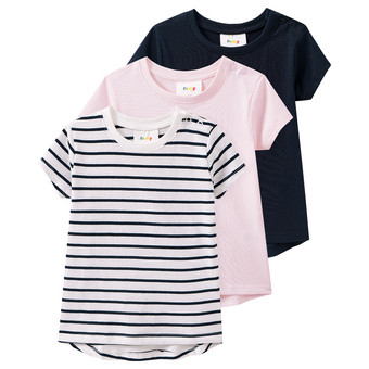 3 Baby T-Shirts im Basic-Look