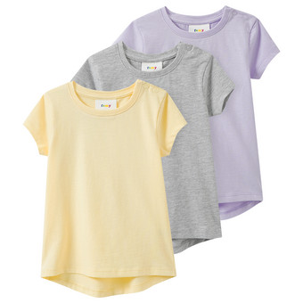 3 Baby T-Shirts im Basic-Look