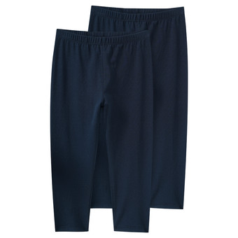2 Mädchen Capri-Leggings im Basic-Look