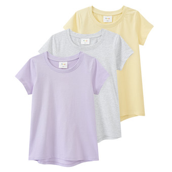 3 Mädchen T-Shirts im Basic-Look